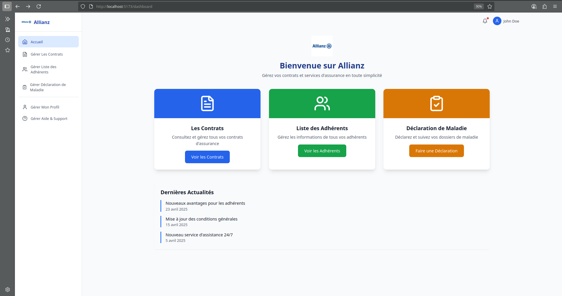 Allianz Client Contract Tracker
